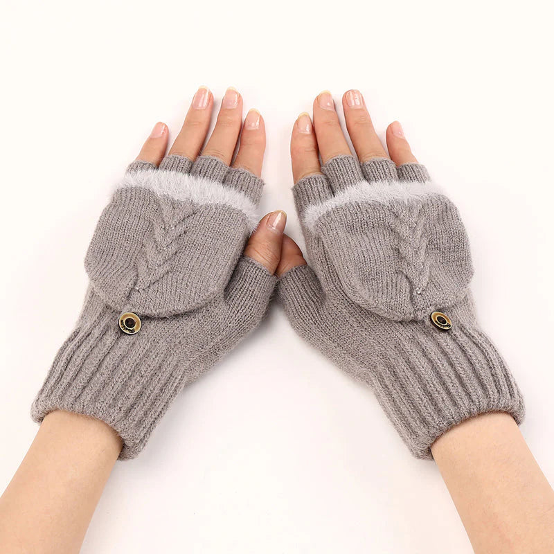 Solid Color Warm Gloves