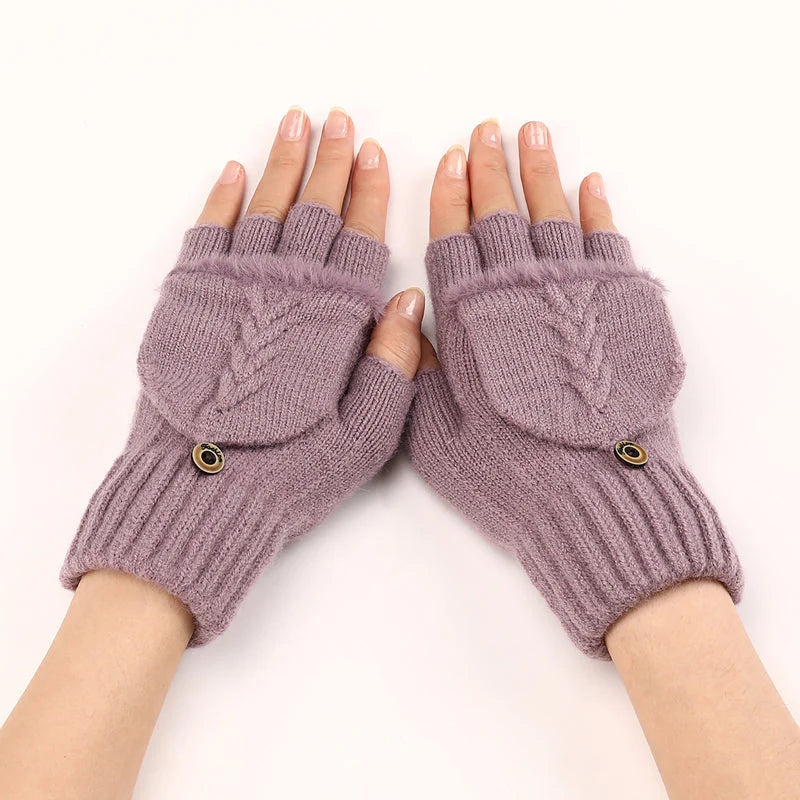 Solid Color Warm Gloves