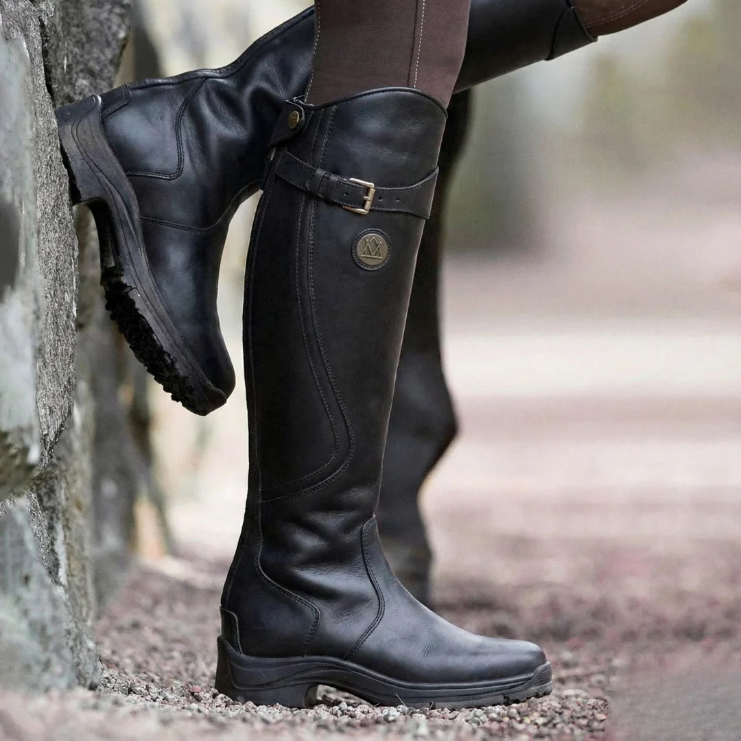 Waterproof Knee-High Leather Boots