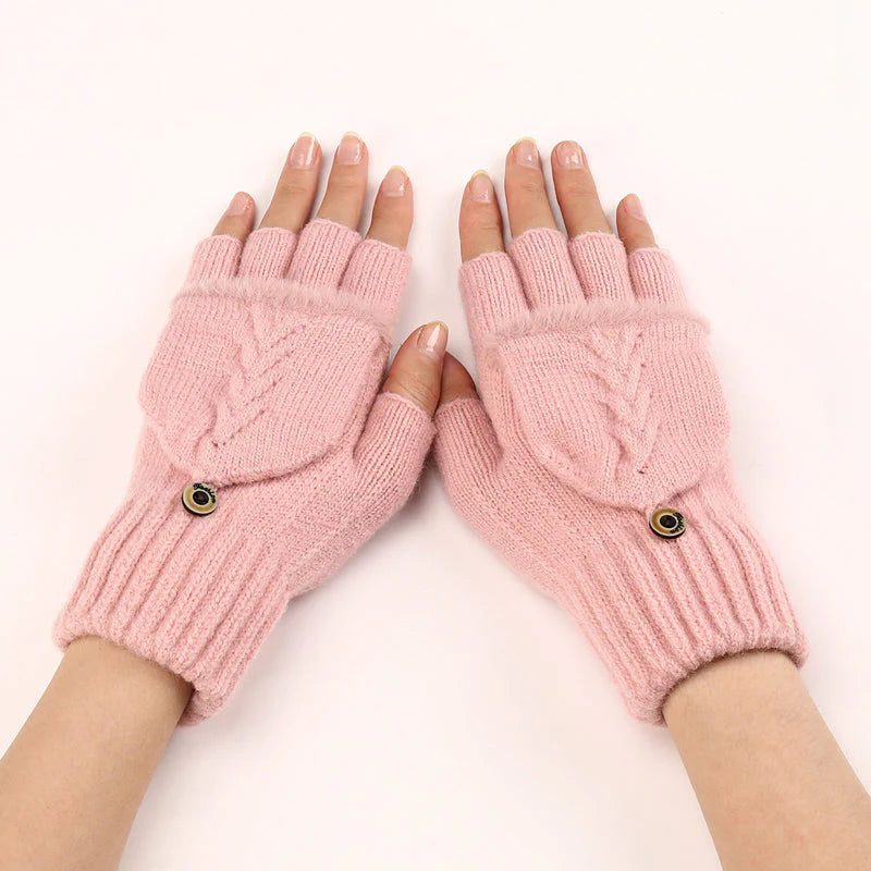 Solid Color Warm Gloves