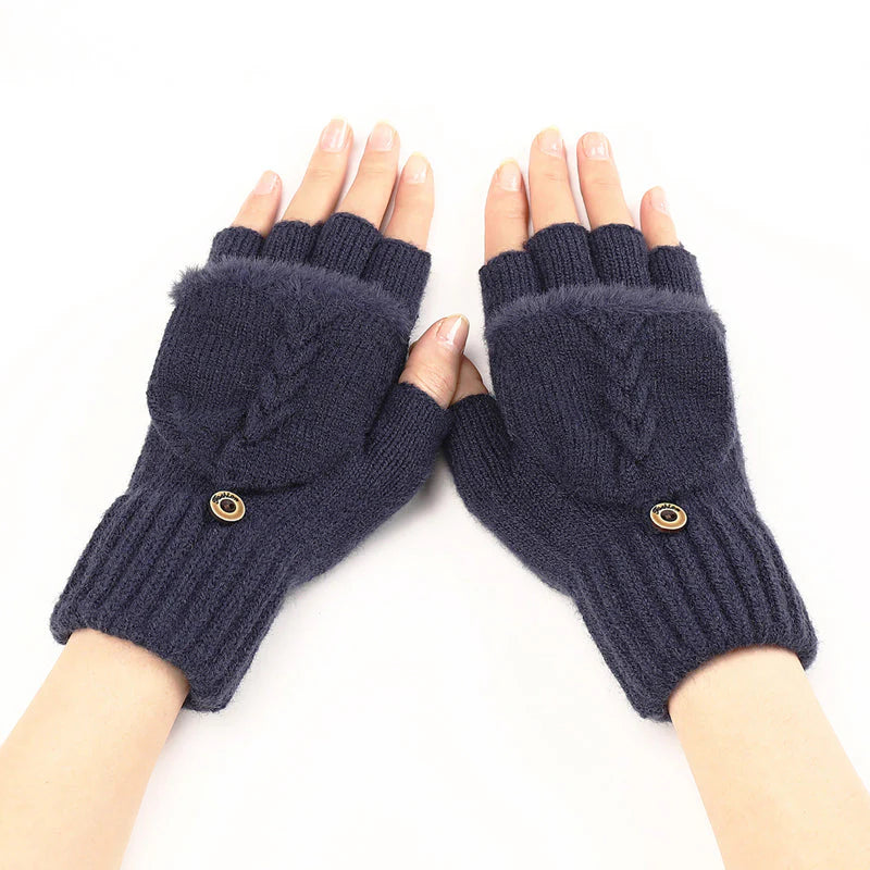 Solid Color Warm Gloves