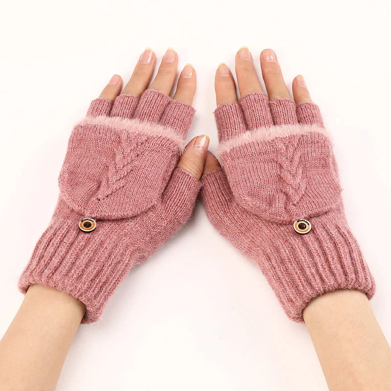 Solid Color Warm Gloves