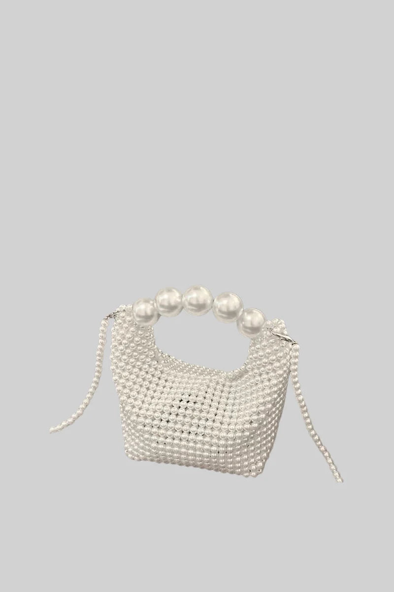 Pearl Beaded Mini Handbag