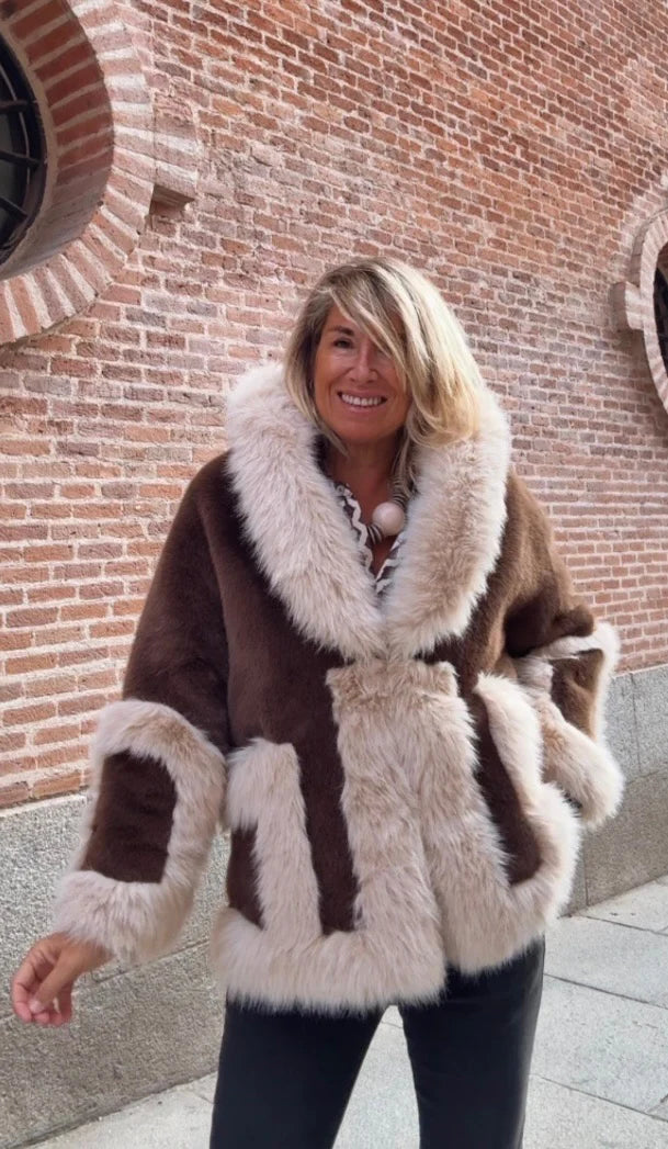 Faux Fur Trim Winter Coat