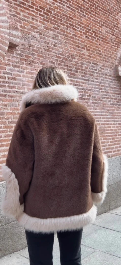 Faux Fur Trim Winter Coat