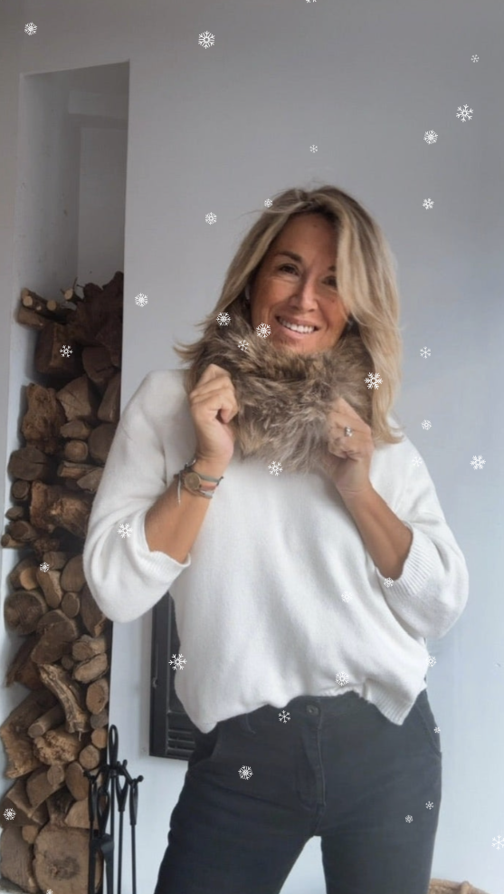 Faux Fur Neck and Head Warming Collar