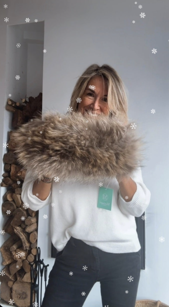 Faux Fur Neck and Head Warming Collar