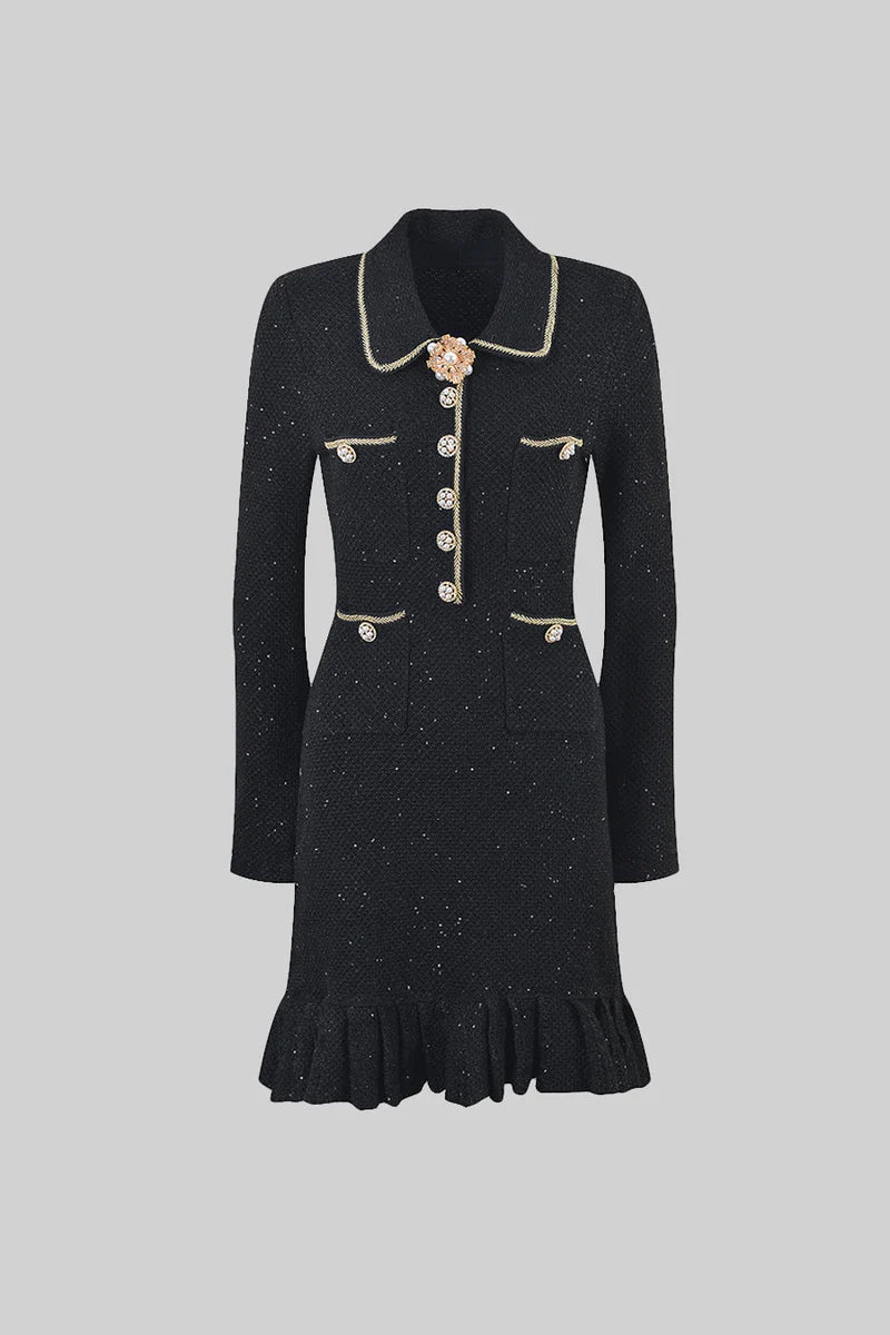 Elegant Knit Textured Dress