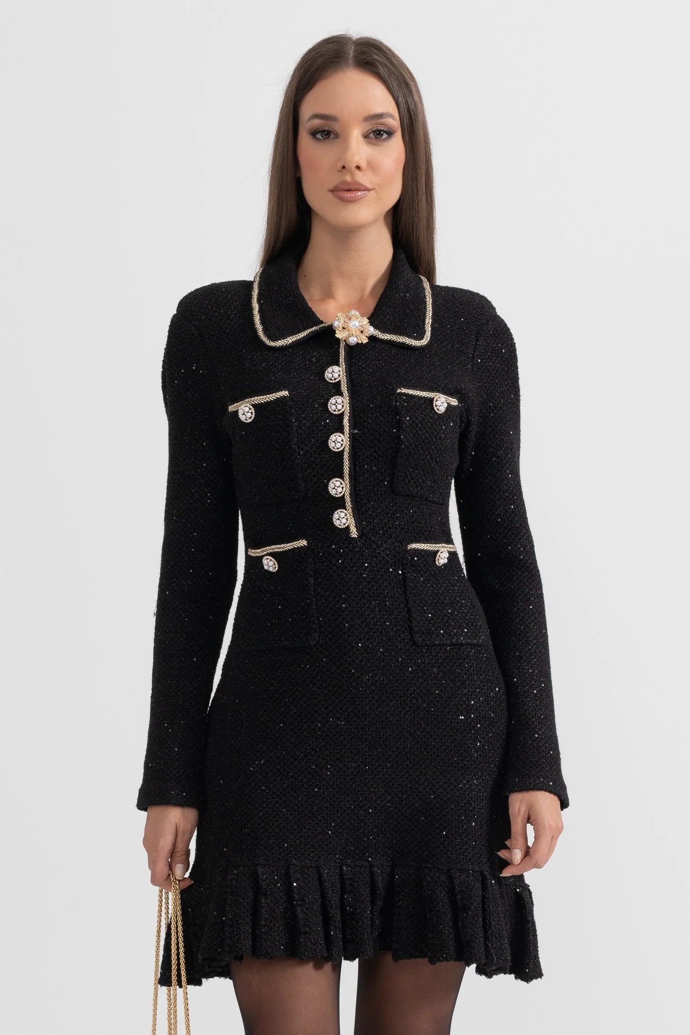 Elegant Knit Textured Dress