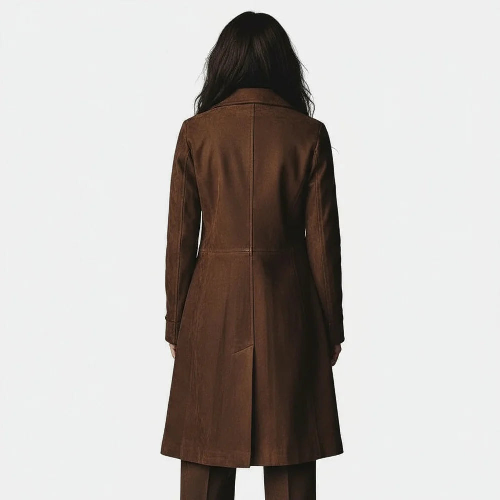 Classic Long Suede Coat