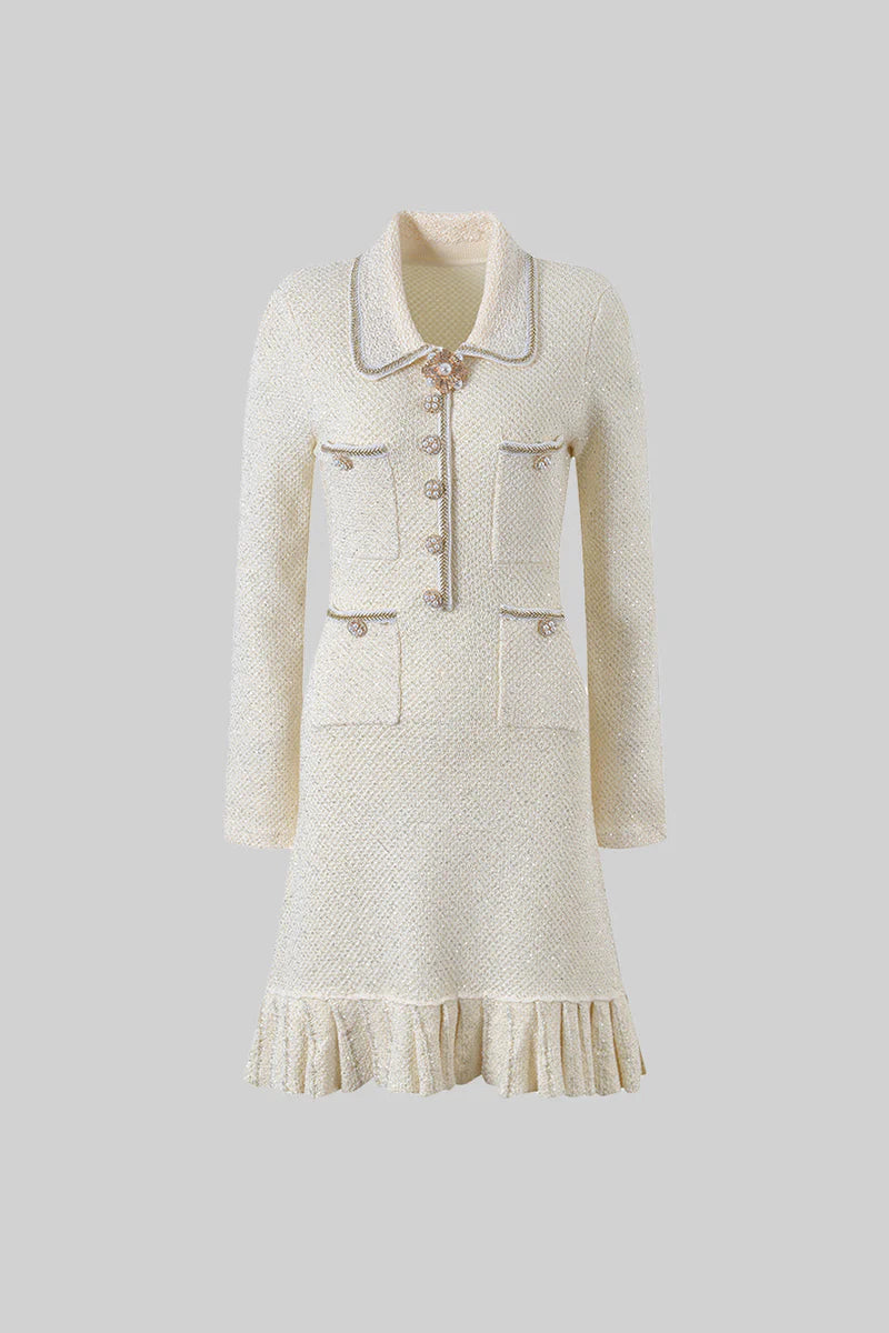 Elegant Knit Textured Dress